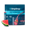 DripDrop Hydration - Watermelon - Electrolyte Drink Mix Single Serve Hydration Powder Packets | Non-GMO, Gluten Free, Vegan | 32 Sticks