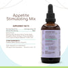 Appetite Stimulating Mix A120 Alcohol Extract Tincture, Concentrated Liquid Drops Natural Burdock Root, Centaury, Fennel Seed, Cayenne Pepper, Dandelion, Blessed Thistle, Appetite Restore 4 Fl Oz