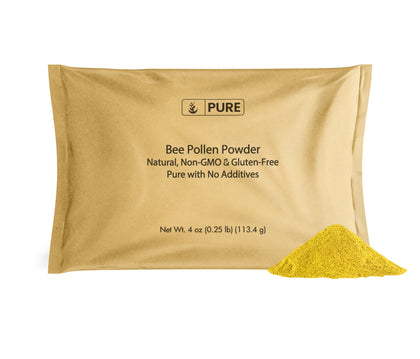 PURE ORIGINAL INGREDIENTS Bee Pollen, 4 oz, No Fillers, Undiluted Pure Supplement