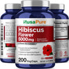 NusaPure Hibiscus Flower 5000 mg 200 Vegetarian Caps (Non-GMO, Gluten Free)