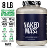 Naked Mass - Natural Weight Gainer Protein Powder - 8 LB Bulk, GMO Free, Gluten Free & Soy Free. No Artificial Ingredients - 1,250 Calories per Serving