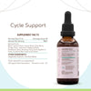 Cycle Support B60 Alcohol-Free Extract Tincture, Skullcap, Dandelion, Cramp Bark, Vitex Berry, St.John's Wort Herb, Jamaican Dogwood Bark,Partridgeberry Herb. Black Cohosh. PMS Support 2 Fl Oz