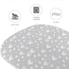 Bassinet Sheets Compatible with Newton and QUTANIX Baby Bassinet Bedside Sleeper, Grey Hearts and White Stars Print for Baby