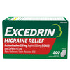 Excedrin Migraine Relief Caplets to Alleviate Migraine Symptoms - 200 Count