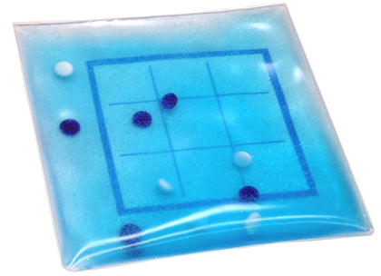 Skil-Care Tic-Tac-Toe Gel Pad (Light Blue) 10W x 10D - Touch-Responsive, Tactile and Visual Stimulation Toy, Enhances Motor Skills - 912435