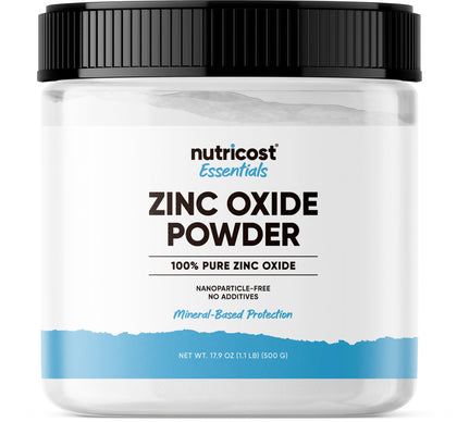 Nutricost Zinc Oxide Powder (500 Grams) 100% Pure, No additives - Vegan, Non-GMO, Nutricost Essentials