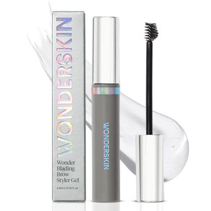 Wonderskin Wonder Blading Brow Styler Gel, Long Lasting Clear Eyebrow Gel, Lightweight Brow Styler Gel, Volumizing Brow Gel