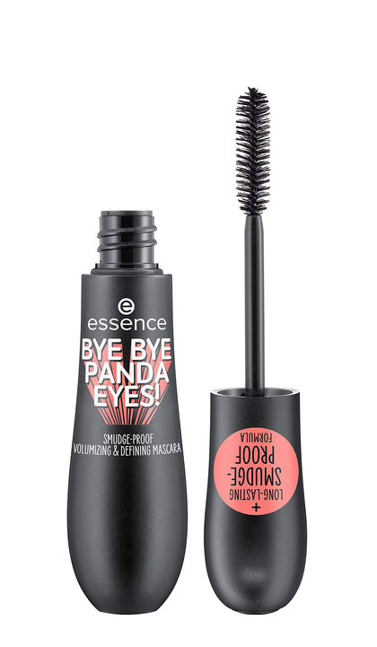 essence | 3-Pack Bye Panda Eyes Tubing Mascara | Smudge-proof, Volumizing definition | Vegan, Paraben Free, Oil Free | Cruelty Free