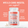 Myo-Inositol & D-Chiro Inositol for Hormone Balance for Women | Ideal 40:1 Ratio | Menstrual Cycle & Ovarian Health Support Supplement | Non-GMO 120ct