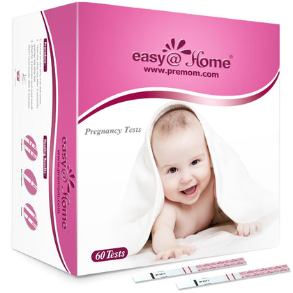 Easy@Home 60 Pregnancy Tests, FSA Eligible, 60 Tests