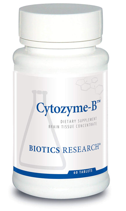 Biotics Research Cytozyme B Supports Brain Health. Raw Lamb Brain. Improves Memory. Supports Mental Clarity and Acuity. Potent Antioxidant Activity, SOD, Catalase, 6 Tablets