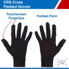 CRS Cross Ice Skating Gloves, Warm Padded Protection, Youth Medium/Large, Black