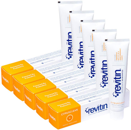 Revitin Natural Toothpaste and Prebiotic Oral Therapy (5 pack)