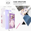 BENTOBEN Case for iPhone 6s, Cases for iPhone 6,Slim Colorful Pineapple Dual Layer Hybrid Shockproof Hard Back Bumper Protective Case for iPhone 6/6s,White/Purple