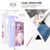 bentoben case for iphone 6s, cases for iphone 6,slim colorful pineapple dual layer hybrid shockproof hard back bumper protective case for iphone 6/6s,white/purple