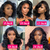 Bob Wig Human Hair Body Wave Lace front Wigs For Black Women Human Hair 4x4 Lace Closure Loose Wave Brazilian Virgin Remy Hair Pre Plucked With Baby Hair 12Inch