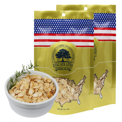 DABC OAK LAND DOL American Ginseng Slices from Wisconsin (Sliced Ginseng Root Wisconsin Grown!Most People Use It to Make Ginseng Tea! Good for Health! ???/??? -in Bag (Small 4oz/Bag*2)