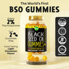 MAJU's Black Seed Oil Gummies, World's 1st, 2.5X Per BSO Gummy, Cumin Nigella Sativa Oil, Cold-Pressed, Potent Formula with Cinnamon Extract, Tasty, 500mg 90ct