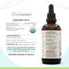 Chickweed B120 USDA Organic Tincture | Alcohol-Free Extract, High-Potency Herbal Drops | Certified Organic Chickweed (Stellaria Media) Dried Herb (4 oz)