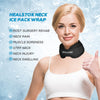 Neck Ice Pack Wrap,Cervical Ice Pack,Cold Compress Ice Packs for Neck Injuries Reusable Cold & Hot Therapy Adjustable Flexible Gel Migraine Ice Head Wrap for Neck Pressure,Surgery Pain Instant Relief