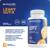 BioMatrix Leaky Gut Repair Supplement, IBS Relief, L-Glutamine, Quercetin, Cat's Claw, MSM, Hawthorn Leaf, Digestive Support for Men and Women, 1-Month Supply | 90 Veggie Caps