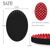 AEARY Silicone Magic Wave Hair Sponge, Two Sides Detachable Hair Curling Tool for Men and Women, Elera Afro Braid Style, Twist Modeling Comb, High Density, Big and Small Holes,Red