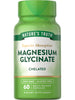 Magnesium Glycinate Capsules | 200mg | 60 Count | Chelated Superior Absorption Formula | Non-GMO & Gluten Free Supplement | by Nature's Truth