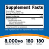 Nutricost Blueberry Extract 8000mg Strength, 180 Capsules - Vegetarian, from 160mg 50:1 Extract, Gluten Free and Non-GMO