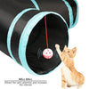 cat tunnel pet toy tunnel 4 way collapsible cat tube crinkle pop up tunnel set pet toys