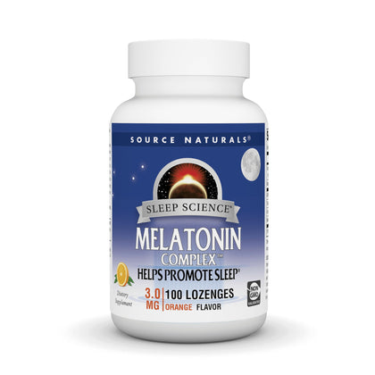 Source Naturals Melatonin Complex - 100 Orange Flavored Lozenges