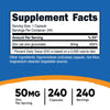 Nutricost Zinc Gluconate 240 Vegetarian Capsules (50mg) - Gluten Free and Non-GMO