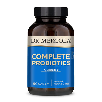 Dr. Mercola, Complete Probiotics (70 Billion CFU) 90 Servings (90 Capsules), Helps Support Digestive Health, non GMO, Soy Free, Gluten Free