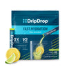 DripDrop Hydration - Lemon Lime - Electrolyte Drink Mix Single Serve Hydration Powder Packets | Non-GMO, Gluten Free, Vegan | 32 Sticks