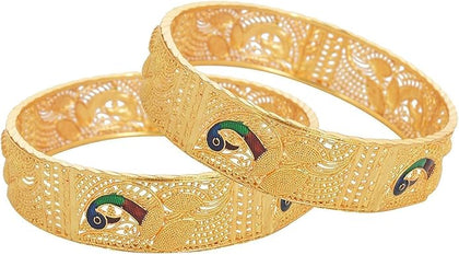 YouBella Ethnic Bollywood Gold Plated Traditional Bracelets Bangles Jewellery for Women and Girls