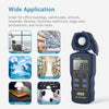 Dr.meter Professional LED Light Meter, Digital Illuminance Meter with 0-200,000 Measuring Ranges and 270 Degree Rotatable Detector