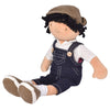 Tikiri Ethically Sri Lankan Toys Joe Fabric Baby Doll, Boy Baby Doll in Dungaree and Cap, Ages 6 Months & Up