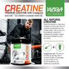 Muscle Feast Creapure Creatine Monohydrate Powder, Vegan Keto Gluten-Free, All Natural No Artificial Ingredients, Citrus Sunrise, 300g