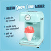 Nostalgia Snow Cone Shaved Ice Machine - Retro Table-Top Slushie Machine - Includes 1 Reusable Plastic Cup - Aqua