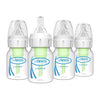 Dr. Brown's Natrual Flow Anti-Colic Options+ Narrow Baby Bottle, 2 oz/60 mL, with Preemie Flow Nipple, 0m+, 4 Bottles