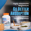 Doctor's Best High Absorption Magnesium Lysinate Glycinate Capsule, Easy to Swallow, 120 Ct