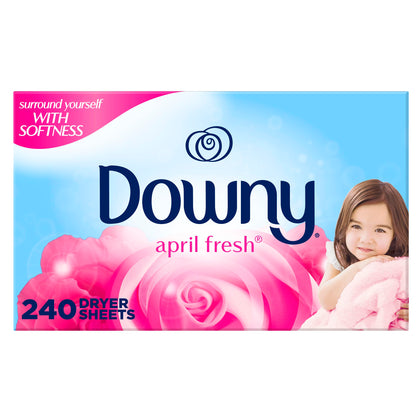 Downy Dryer Sheets Laundry Fabric Softener, April Fresh, 240 count