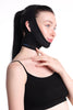 Neck Chin Compression Garment Strap Bandage, Face Slimmer, Double Chin Wrap (M, Black)