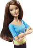 Barbie Made to Move Posable Doll in Blue Color-Blocked Top and Yoga Leggings, Flexible