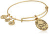 alex and ani because i love you, friend ii expandable rafaelian gold-tone bracelet