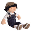 Tikiri Ethically Sri Lankan Toys Joe Fabric Baby Doll, Boy Baby Doll in Dungaree and Cap, Ages 6 Months & Up