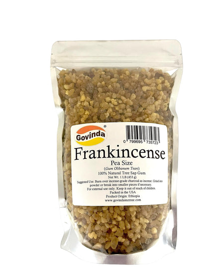 Govinda Frankincense Natural Tree Sap Gum Pea Size 1 lb