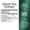 Green Tea Extract Pills 1000mg with EGCG for Heart Support with Antioxidants - 98% Standardized Polyphenols - 3X Absorption Green Tea Capsules for Natural Energy, Gentle Caffeine - 120 Capsules