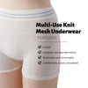 Knit Mesh Surgical Pants [5 Pack] Disposable Underwear for Postpartum, Hospital Recovery, Incontinence, Maternity - High Waisted, Soft, Stretchy, Breathable Underpants - Washable Multiple Times (M/L)