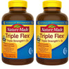 Nature Made TripleFlex, Glucosamine Chondroitin and MSM - 2 Bottles, 200 Caplets Each, 400 Caplets Total