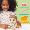 Baby Alive Lil Snacks Doll, Eats and Poops, Snack-Themed 8-Inch Baby Doll, Snack Box Mold, Toy for Kids Ages 3 and Up, Brown Hair